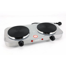 Электроплита A-Plus 2104 G GREY настольная 2 конфорки, дисковая, 2000 Вт